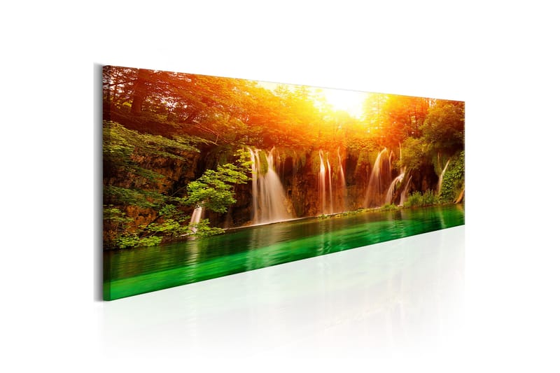 Bilde Nature Magnificent Waterfall 150x50 - Artgeist sp. z o. o. - Innredning - Bilder & kunst - Lerretsbilder