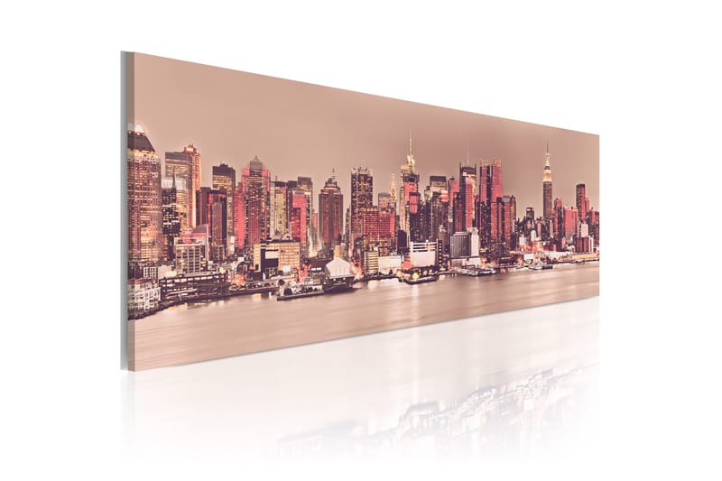 Bilde New York City Of Light 150x50 - Artgeist sp. z o. o. - Innredning - Bilder & kunst - Lerretsbilder