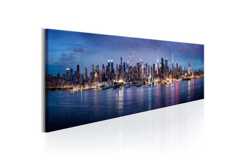 Bilde New York Nights 150x50 - Artgeist sp. z o. o. - Innredning - Bilder & kunst - Lerretsbilder