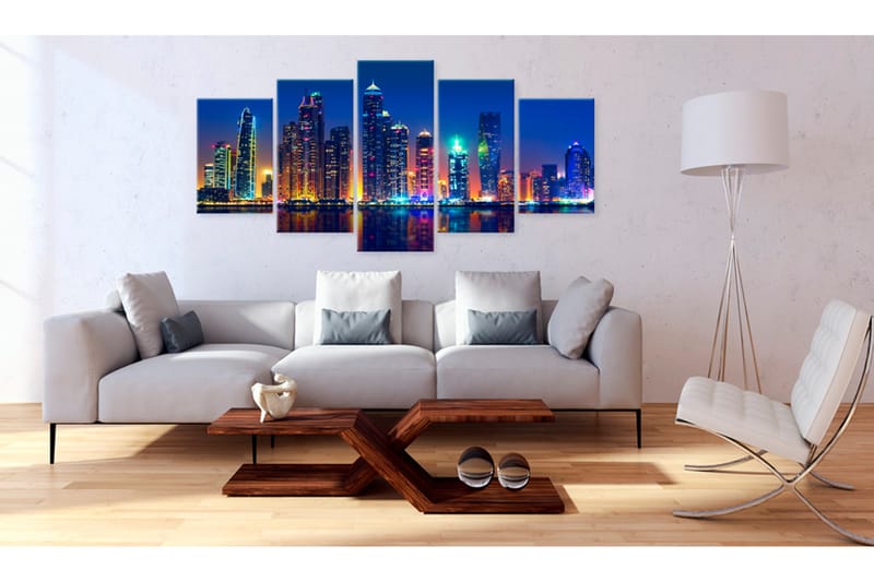 Bilde Nights In Dubai 200x100 - Artgeist sp. z o. o. - Innredning - Bilder & kunst - Lerretsbilder