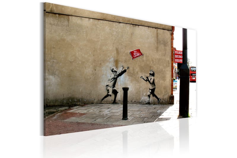 Bilde No Ball Games Banksy 60x40 - Artgeist sp. z o. o. - Innredning - Bilder & kunst - Lerretsbilder