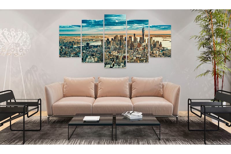 Bilde Ny Dream City 100x50 - Artgeist sp. z o. o. - Innredning - Bilder & kunst - Lerretsbilder