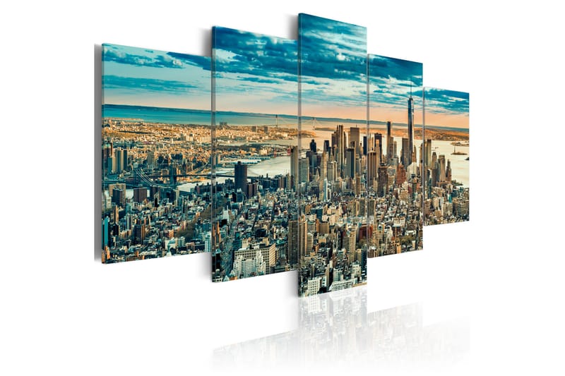 Bilde Ny Dream City 100x50 - Artgeist sp. z o. o. - Innredning - Bilder & kunst - Lerretsbilder