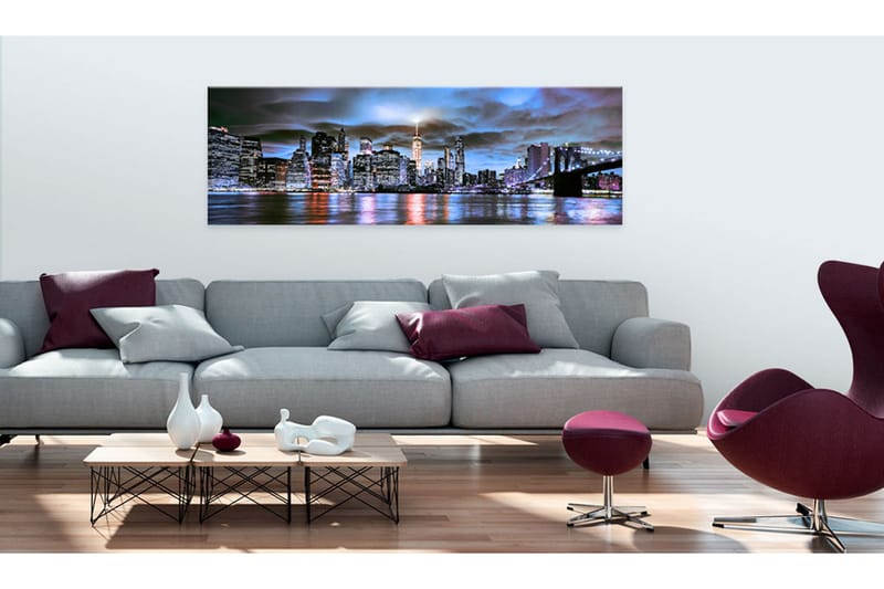 Bilde Nyc City Lighthouse 150x50 - Artgeist sp. z o. o. - Innredning - Bilder & kunst - Lerretsbilder