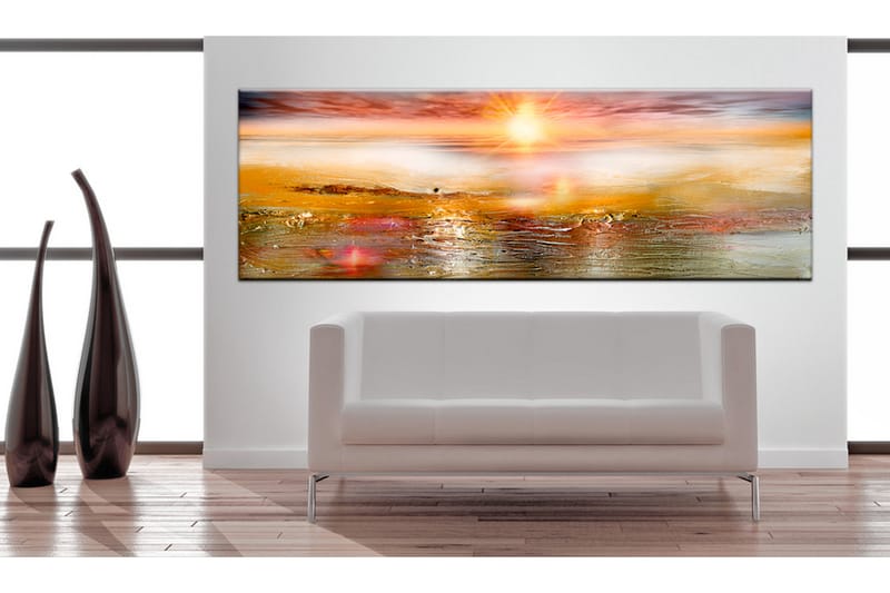 Bilde Orange Sea 120x40 - Artgeist sp. z o. o. - Innredning - Bilder & kunst - Lerretsbilder