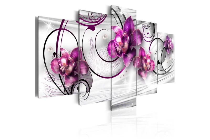 Bilde Orchids And Pearls 200x100 - Artgeist sp. z o. o. - Innredning - Bilder & kunst - Lerretsbilder