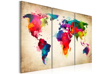 Bilde Rainbow Continents 60x40