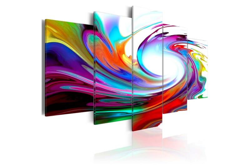 Bilde Rainbow Swirl 100x50 - Artgeist sp. z o. o. - Innredning - Bilder & kunst - Lerretsbilder