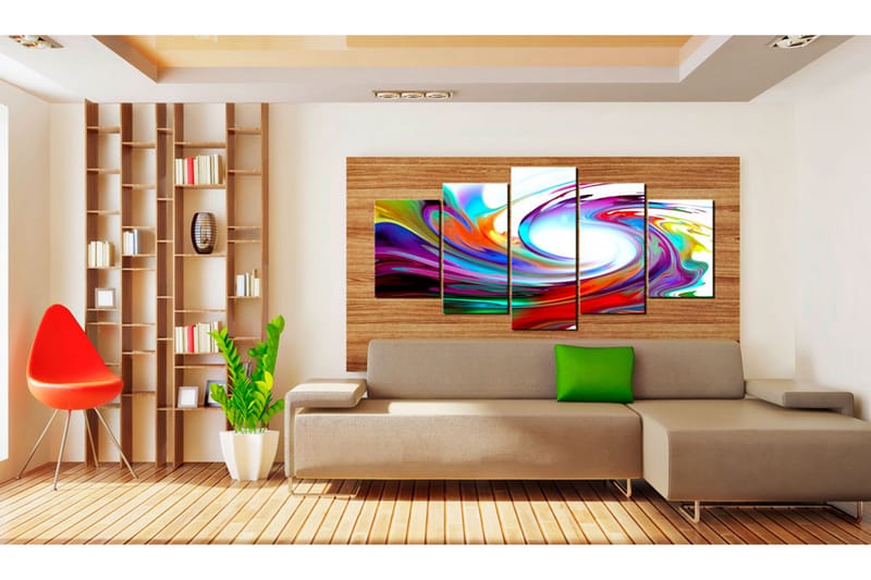 Bilde Rainbow Swirl 100x50 - Artgeist sp. z o. o. - Innredning - Bilder & kunst - Lerretsbilder