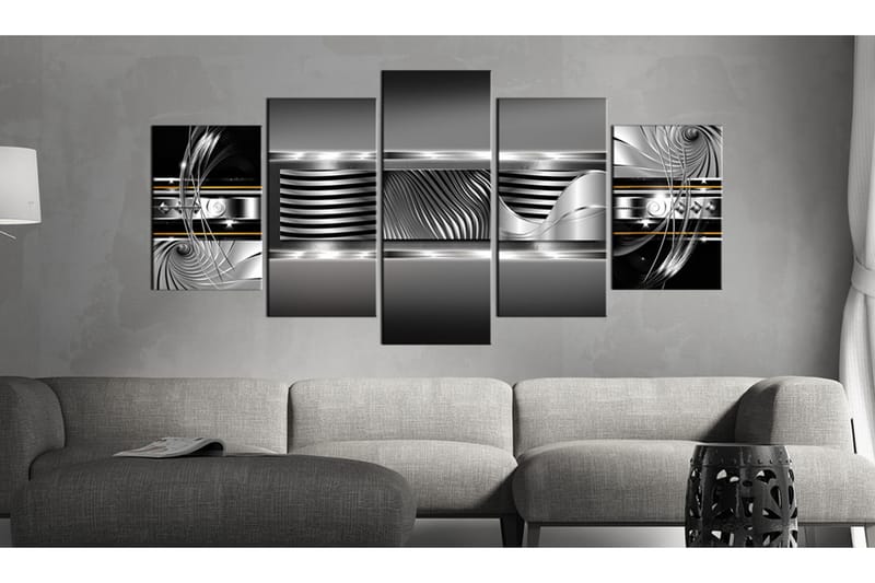 Bilde Rhythm Of Platinum 100x50 - Artgeist sp. z o. o. - Innredning - Bilder & kunst - Lerretsbilder