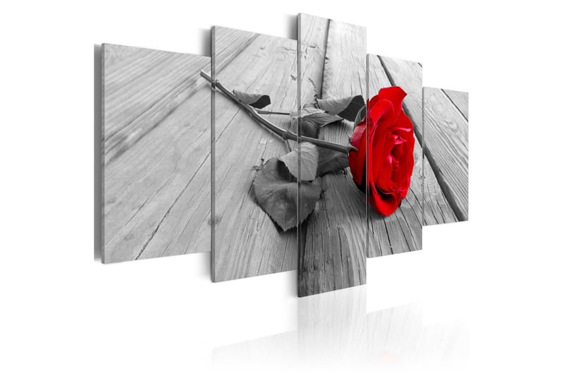 Bilde Rose On Wood 200x100 - Artgeist sp. z o. o. - Innredning - Bilder & kunst - Lerretsbilder