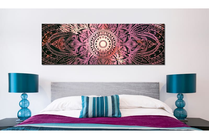 Bilde Ruby Mandala 150x50 - Artgeist sp. z o. o. - Innredning - Bilder & kunst - Lerretsbilder