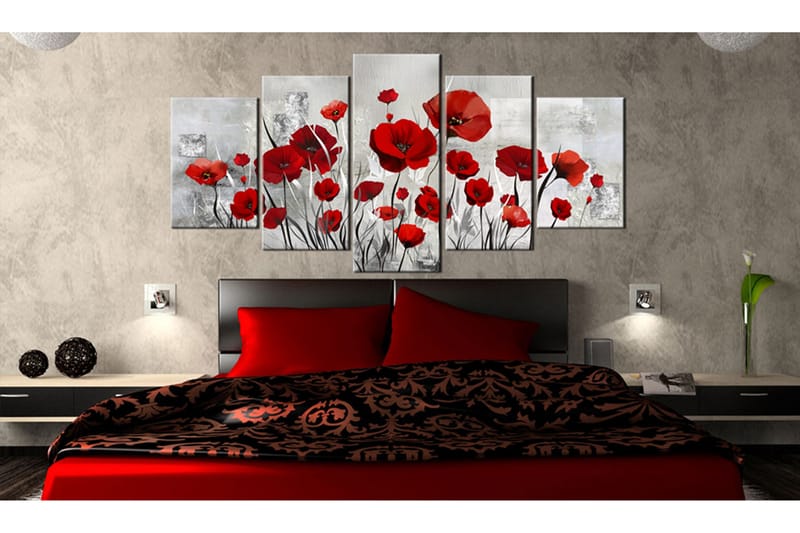 Bilde Scarlet Cloud 200x100 - Artgeist sp. z o. o. - Innredning - Bilder & kunst - Lerretsbilder