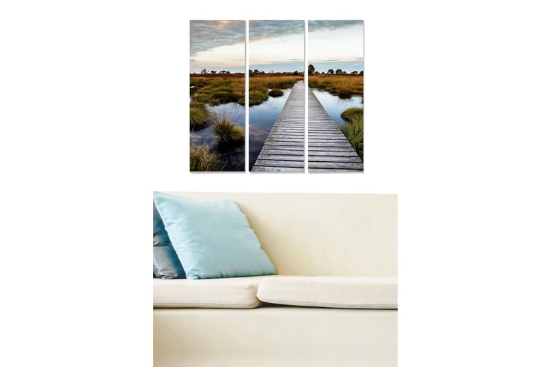 Bilde Scenic 3-pk Flerfarget - 22x05 cm - Innredning - Bilder & kunst - Lerretsbilder