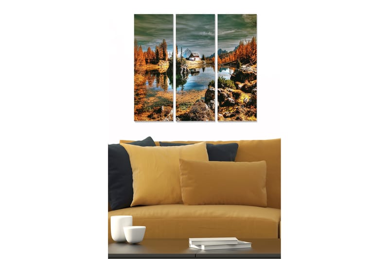 Bilde Scenic 3-pk Flerfarget - 22x05 cm - Innredning - Bilder & kunst - Lerretsbilder