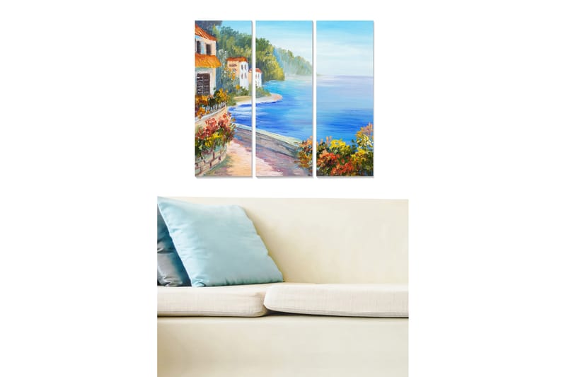 Bilde Scenic 3-pk Flerfarget - 22x05 cm - Innredning - Bilder & kunst - Lerretsbilder