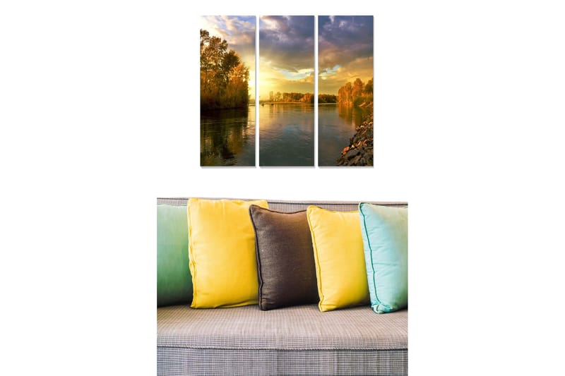 Bilde Scenic 3-pk Flerfarget - 22x05 cm - Innredning - Bilder & kunst - Lerretsbilder