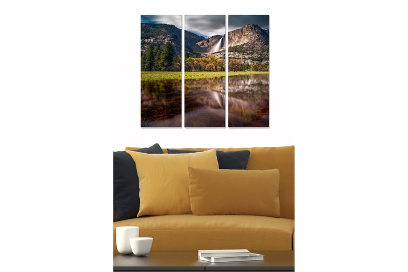 Bilde Scenic 3-pk Flerfarget - 22x05 cm - Innredning - Bilder & kunst - Lerretsbilder