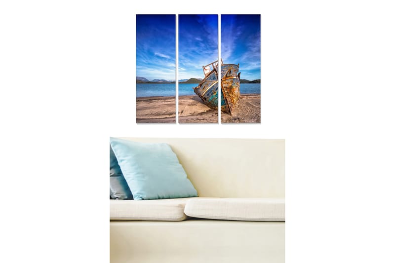 Bilde Scenic 3-pk Flerfarget - 22x05 cm - Innredning - Bilder & kunst - Lerretsbilder