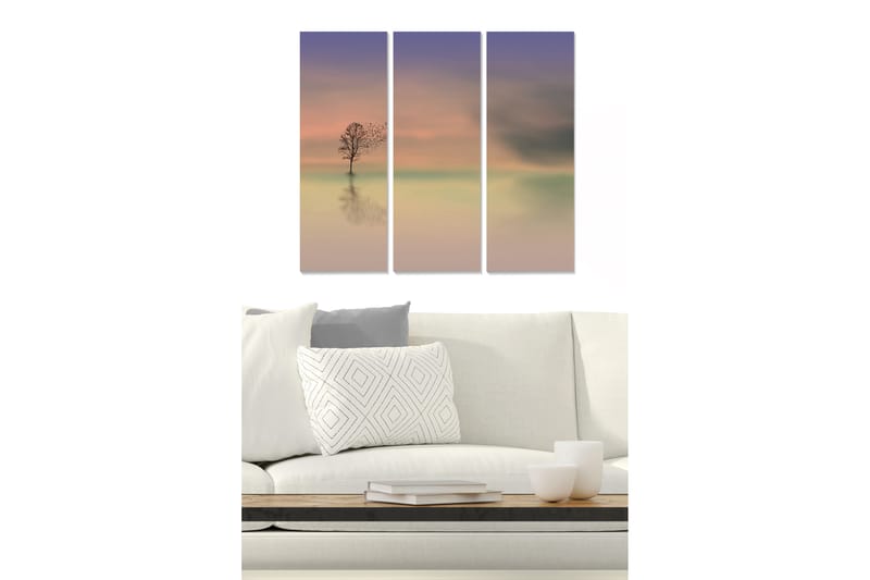 Bilde Scenic 3-pk Flerfarget - 22x05 cm - Innredning - Bilder & kunst - Lerretsbilder