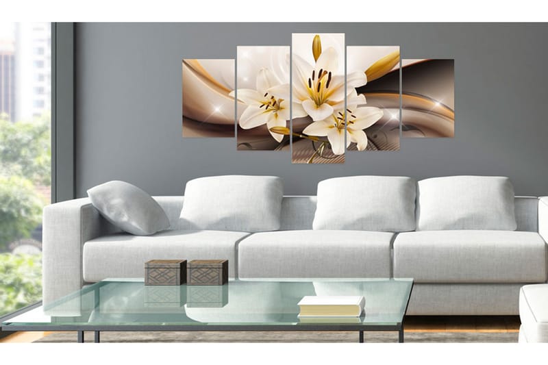 Bilde Shiny Lily 100x50 - Artgeist sp. z o. o. - Innredning - Bilder & kunst - Lerretsbilder