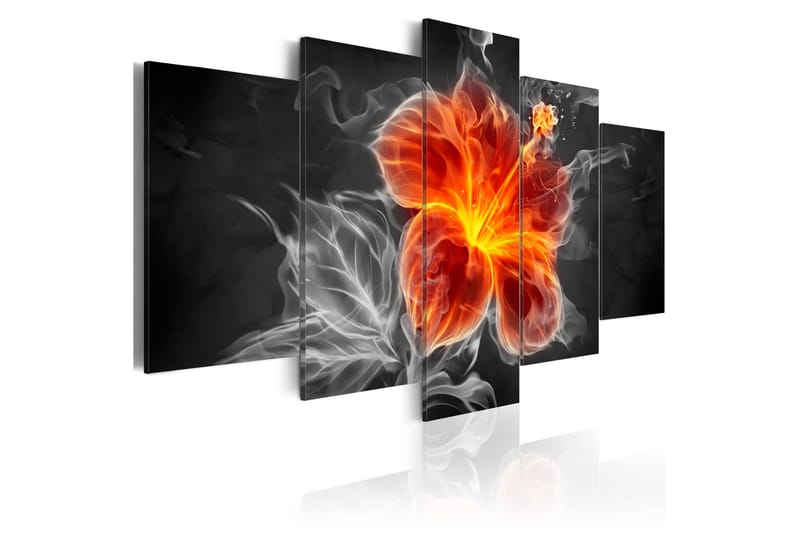 Bilde Smoky Flower 100x50 - Artgeist sp. z o. o. - Innredning - Bilder & kunst - Lerretsbilder