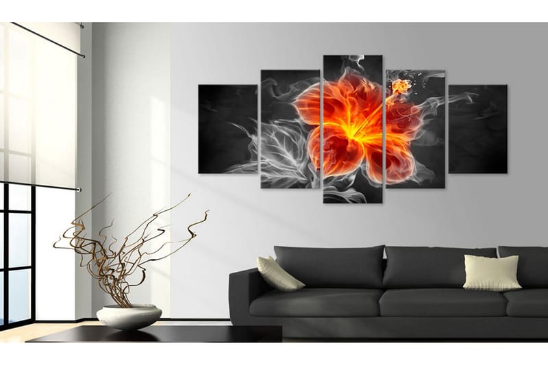 Bilde Smoky Flower 100x50 - Artgeist sp. z o. o. - Innredning - Bilder & kunst - Lerretsbilder