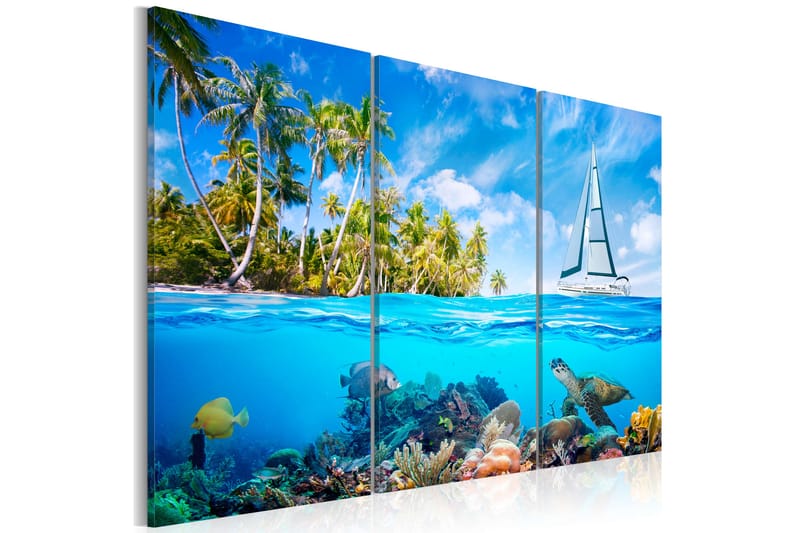 Bilde Sunny Holidays 60x40 - Artgeist sp. z o. o. - Innredning - Bilder & kunst - Lerretsbilder