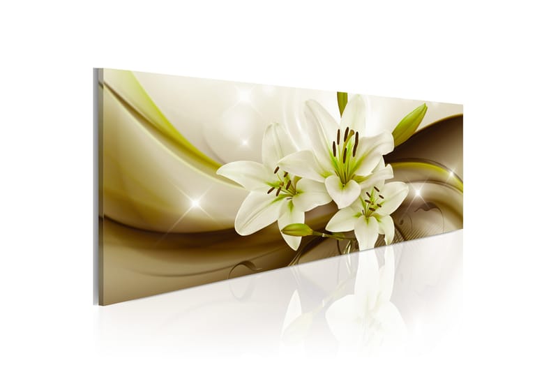 Bilde Temptation Of Lilies 120x40 - Artgeist sp. z o. o. - Innredning - Bilder & kunst - Lerretsbilder