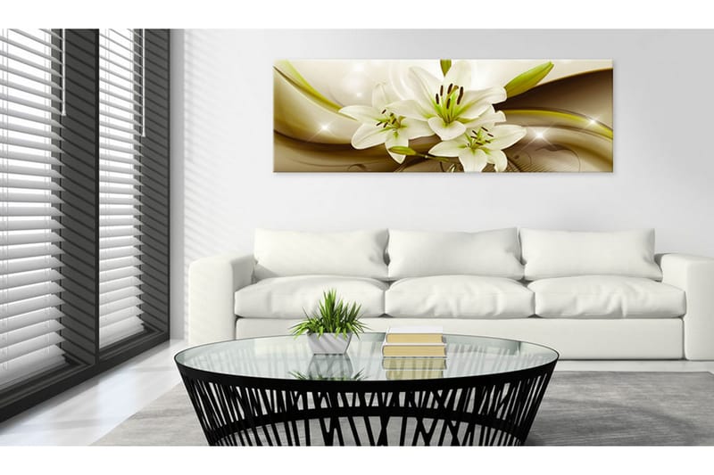 Bilde Temptation Of Lilies 120x40 - Artgeist sp. z o. o. - Innredning - Bilder & kunst - Lerretsbilder