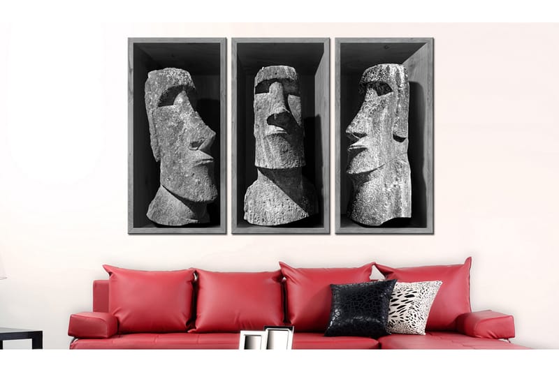 Bilde The Mystery Of Easter Island 90x60 - Artgeist sp. z o. o. - Innredning - Bilder & kunst - Lerretsbilder