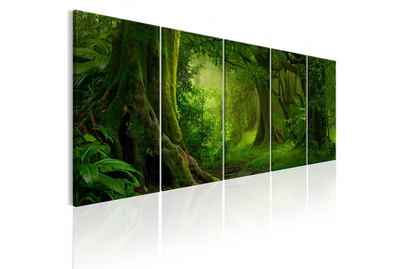 Bilde Tropical Jungle 200x80 - Artgeist sp. z o. o. - Innredning - Bilder & kunst - Lerretsbilder