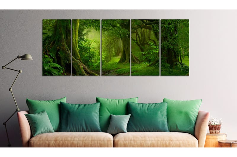 Bilde Tropical Jungle 200x80 - Artgeist sp. z o. o. - Innredning - Bilder & kunst - Lerretsbilder