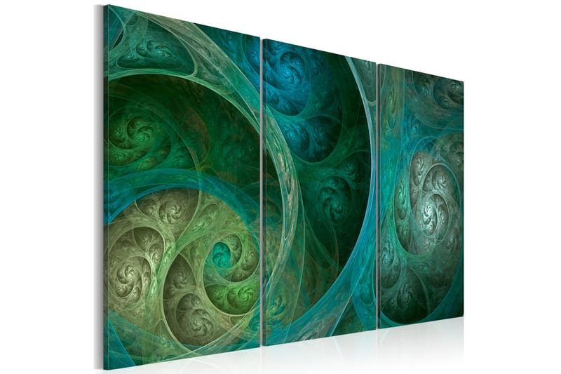 Bilde Turquoise Oriental Inspiration 120x80 - Artgeist sp. z o. o. - Innredning - Bilder & kunst - Lerretsbilder