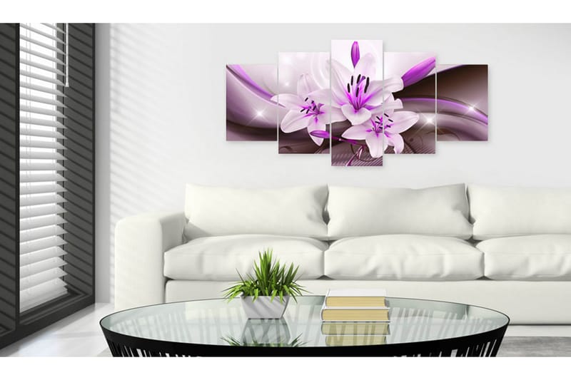 Bilde Violet Desert Lily 100x50 - Artgeist sp. z o. o. - Innredning - Bilder & kunst - Lerretsbilder