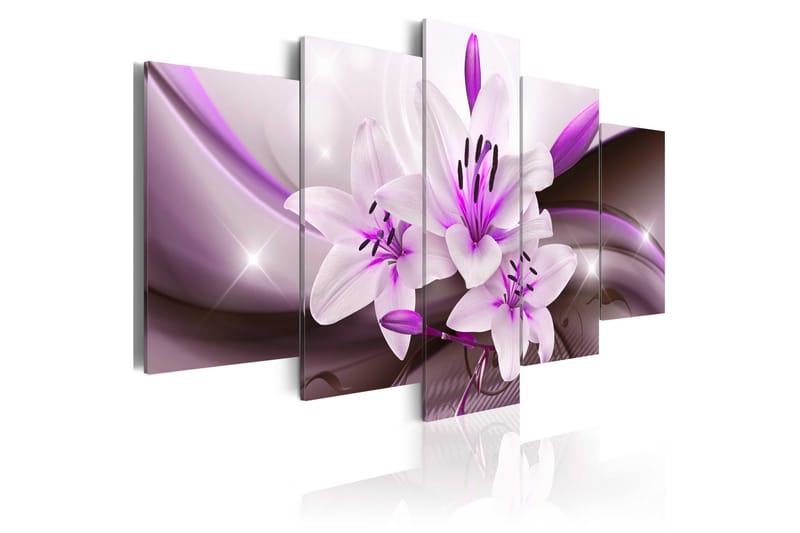 Bilde Violet Desert Lily 100x50 - Artgeist sp. z o. o. - Innredning - Bilder & kunst - Lerretsbilder