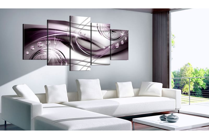 Bilde Violet Glow 100x50 - Artgeist sp. z o. o. - Innredning - Bilder & kunst - Lerretsbilder