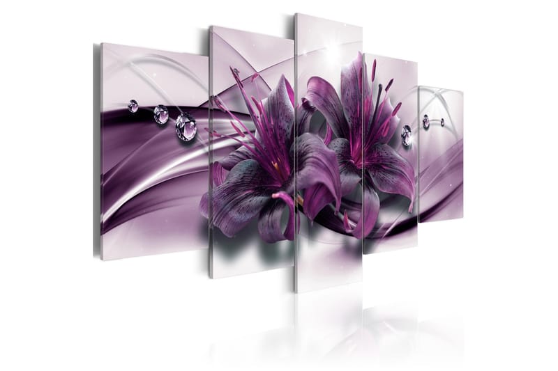 Bilde Violet Lily 200x100 - Artgeist sp. z o. o. - Innredning - Bilder & kunst - Lerretsbilder