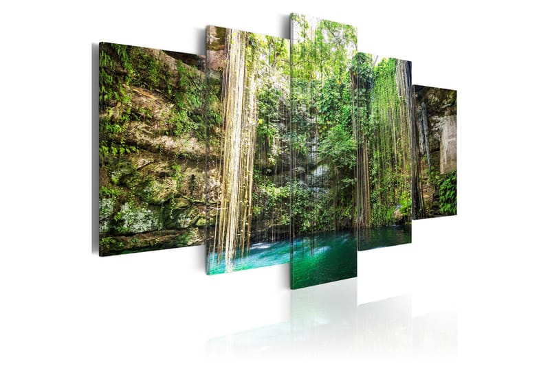 Bilde Waterfall Of Trees 100x50 - Artgeist sp. z o. o. - Innredning - Bilder & kunst - Lerretsbilder