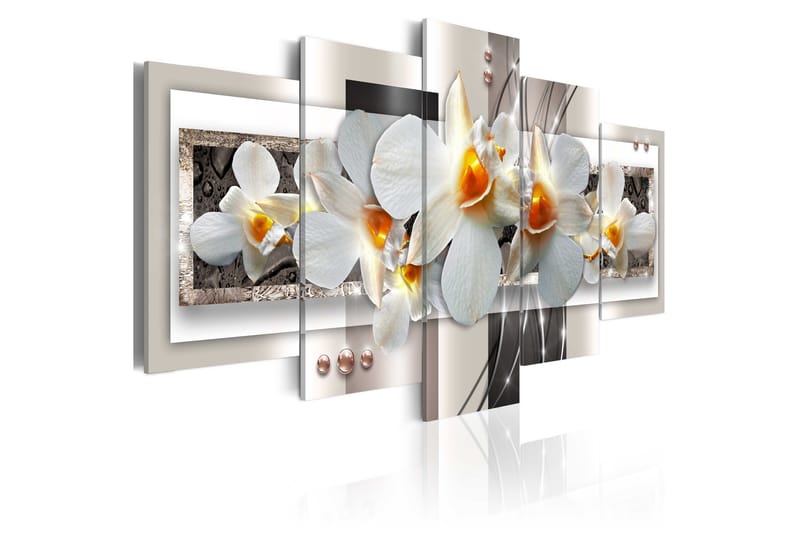 Bilde White Discretion 100x50 - Artgeist sp. z o. o. - Innredning - Bilder & kunst - Lerretsbilder