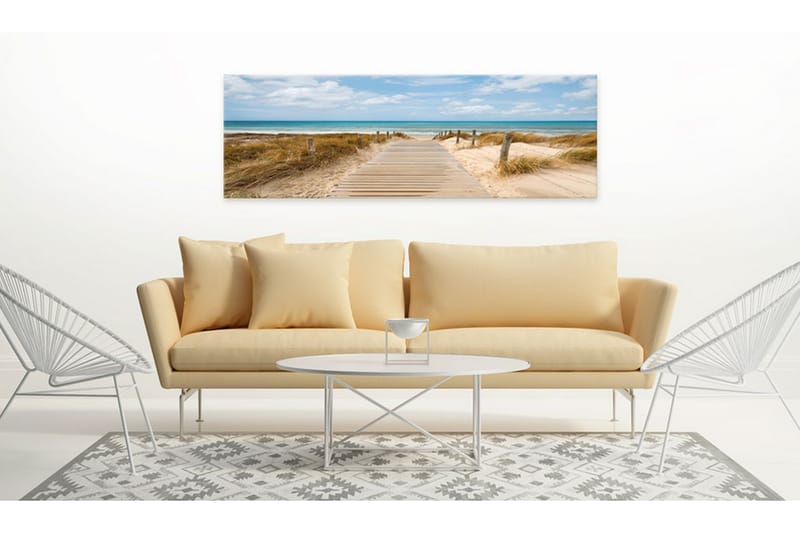 Bilde Windy Beach 135x45 - Artgeist sp. z o. o. - Innredning - Bilder & kunst - Lerretsbilder