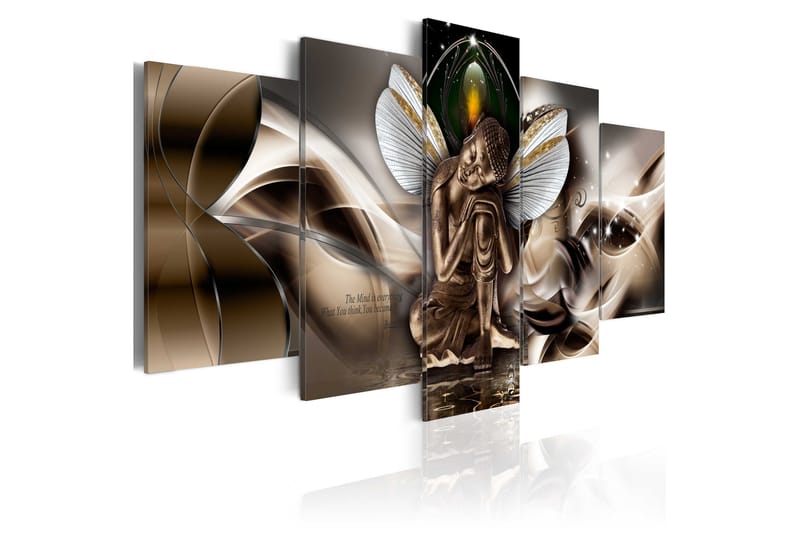 Bilde Winged Buddha 100x50 - Artgeist sp. z o. o. - Innredning - Bilder & kunst - Lerretsbilder