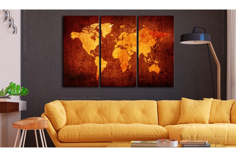 Bilde World Of Orange 120x80 - Artgeist sp. z o. o. - Innredning - Bilder & kunst - Lerretsbilder