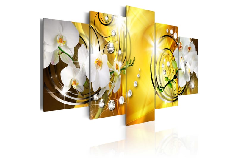 Bilde Yellow Admiration 100x50 - Artgeist sp. z o. o. - Innredning - Bilder & kunst - Lerretsbilder