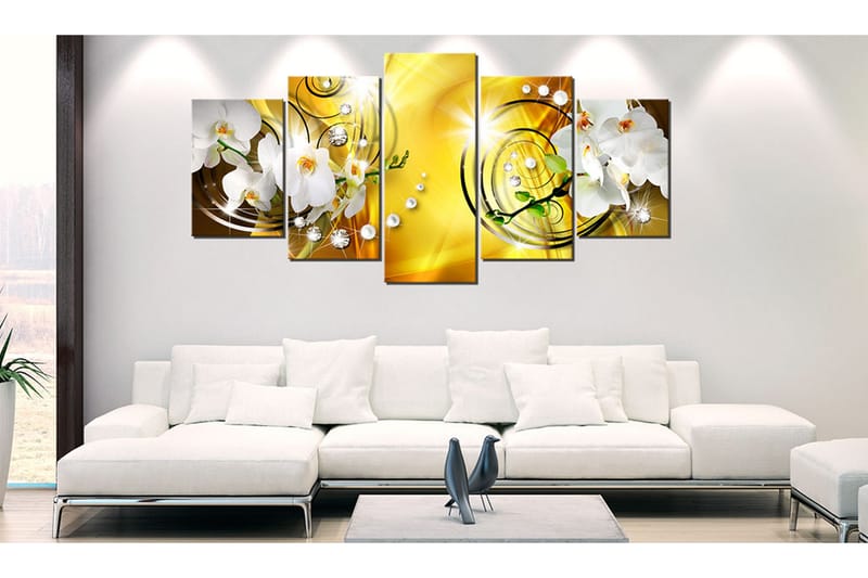 Bilde Yellow Admiration 100x50 - Artgeist sp. z o. o. - Innredning - Bilder & kunst - Lerretsbilder