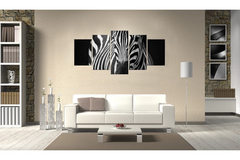 Bilde Zebra Look 100x50 - Artgeist sp. z o. o. - Innredning - Bilder & kunst - Lerretsbilder