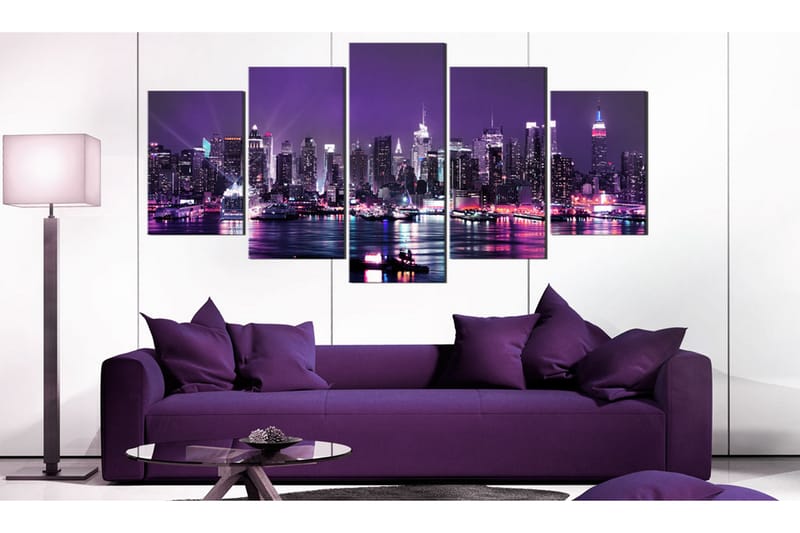 Bilde Purple Sky 100x50 - Artgeist sp. z o. o. - Innredning - Bilder & kunst - Lerretsbilder