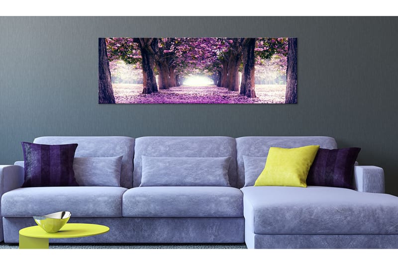 Bilde Purple Spring 135x45 - Artgeist sp. z o. o. - Innredning - Bilder & kunst - Lerretsbilder