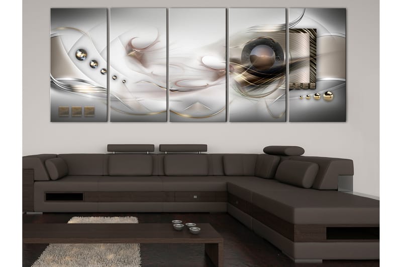 Bilde Pearly Mist 5 Parts Narrow 200x80 - Artgeist sp. z o. o. - Innredning - Bilder & kunst - Lerretsbilder