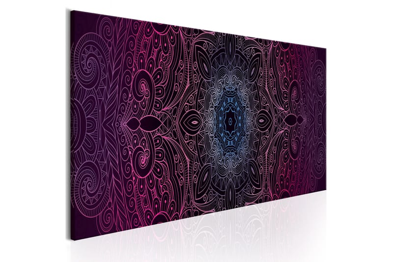 Bilde Purple Mandala 150x50 - Artgeist sp. z o. o. - Innredning - Bilder & kunst - Lerretsbilder